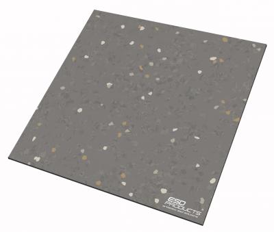 Electrostatic Dissipative Floor Tile Signa ED Ombre Gray 610 x 610 mm x 2 mm Antistatic ESD Rubber Floor Covering